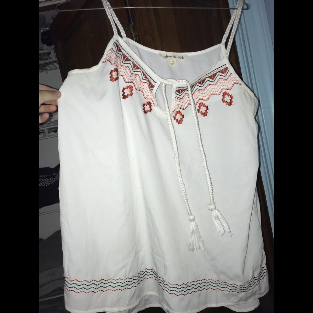 White tank top